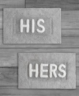 His & Hers Cotton 2-Piece Bath Rug Set