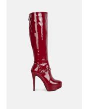 Red discount booties macys