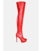 Macys red boots on sale