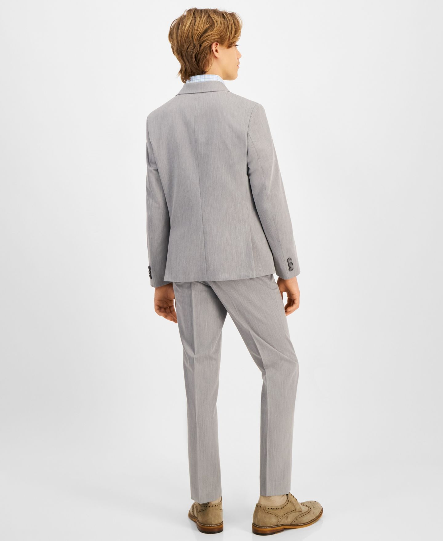 Пиджак B By Brooks Brothers Classic Fit Stretch Suit Jacket для мальчиков, цвет: Чёрный — фото 3