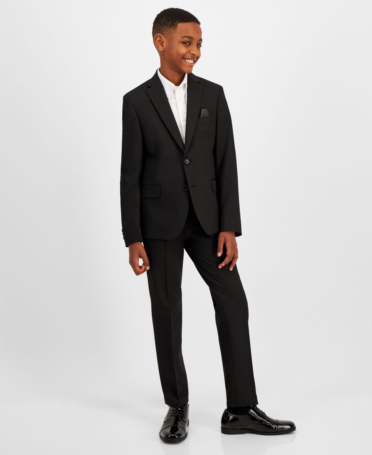 Пиджак B By Brooks Brothers Classic Fit Stretch Suit Jacket для мальчиков, цвет: Чёрный — фото 1