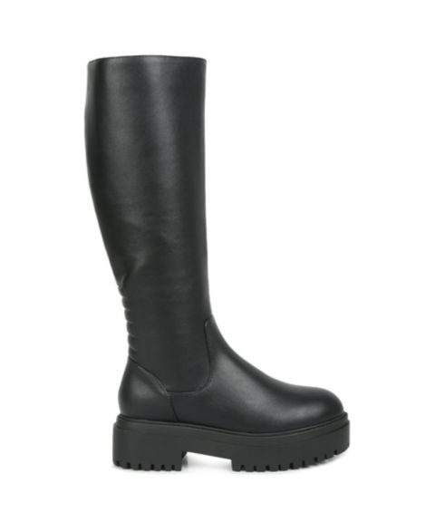 Женские ботинки London Rag Axle Knee Boot, цвет: Чёрная искусственная кожа