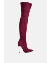 Red thigh high boots deals macys