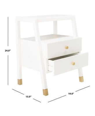 Cove 2 Drawer 1 Shelf Accent Table