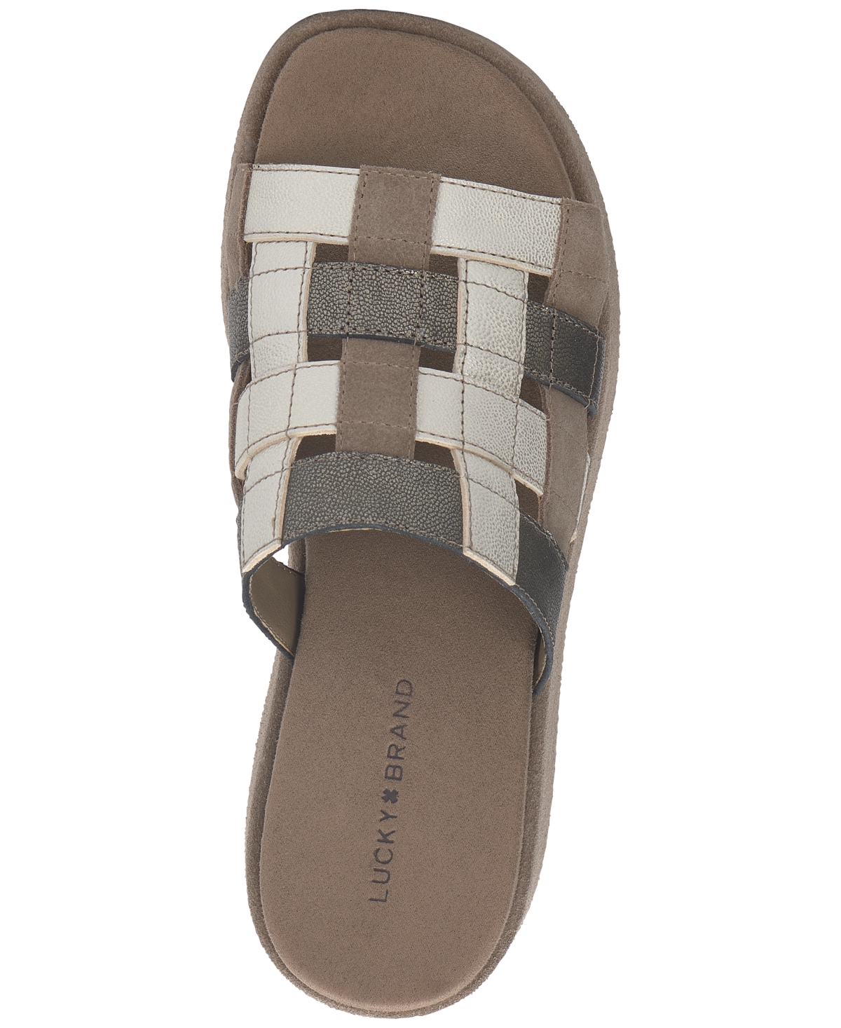 Lucky Brand Women's Ulrich Strappy Woven Flatform Wedge Sandals