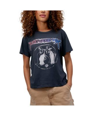 Women's Black Fleetwood Mac U.S. Tour 1977 Graphic T-shirt