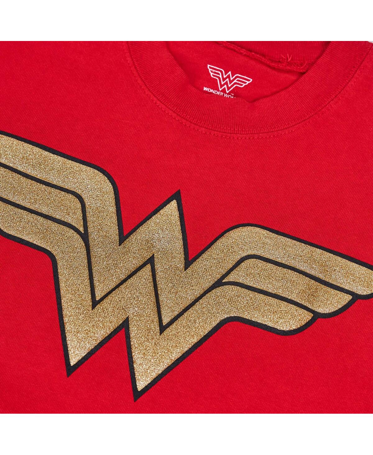 Shop Spirit Jersey Women's Red Wonder Woman Original Long Sleeve T-shirt