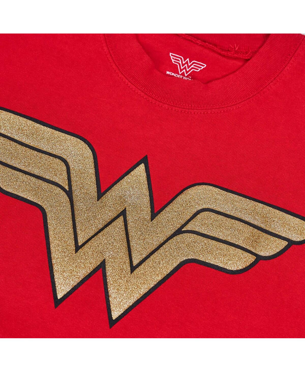 Spirit Jersey Women's Red Wonder Woman Original Long Sleeve T-shirt In Red