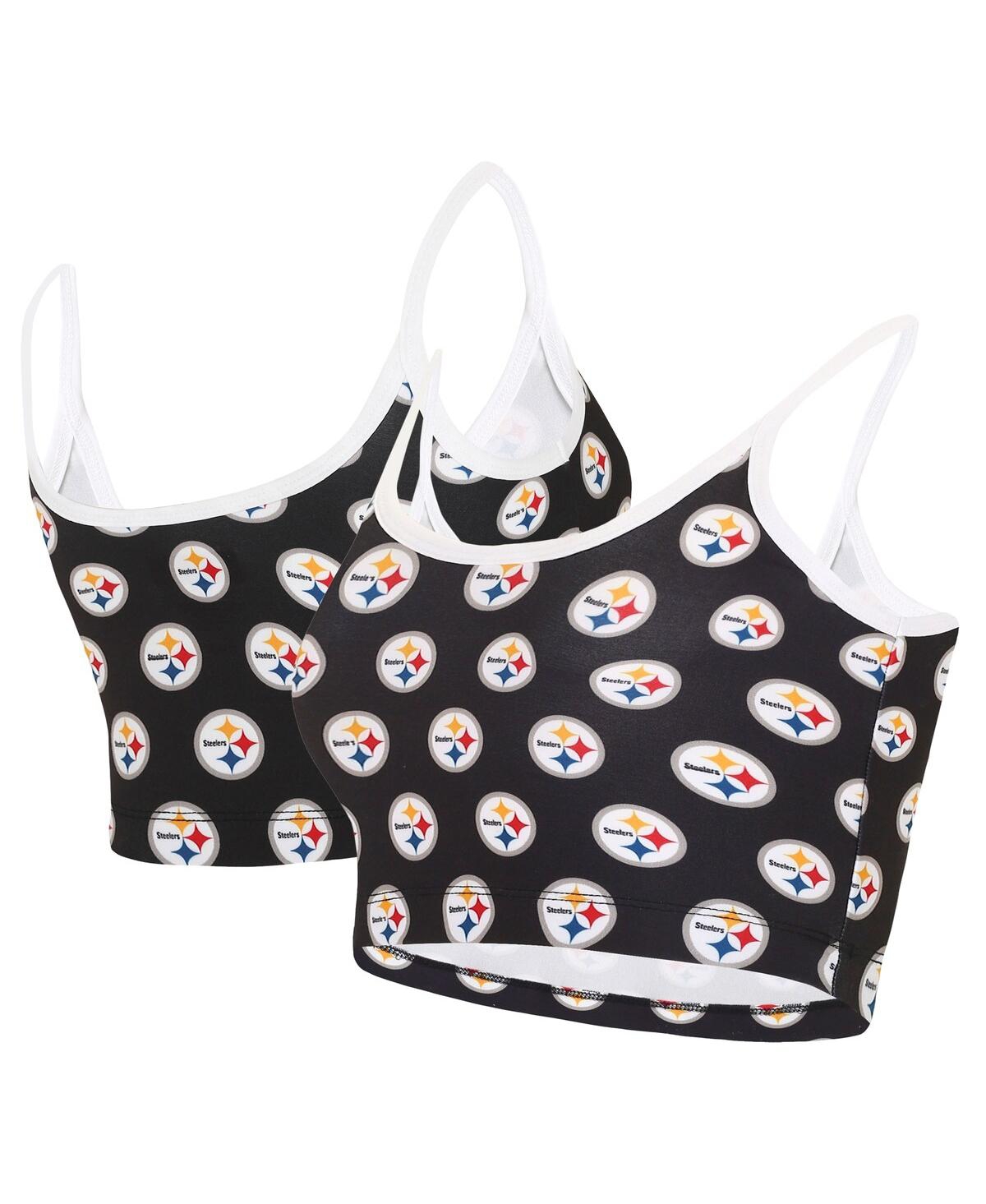 Shop Concepts Sport Women's  Black Pittsburgh Steelers Gauge Lounge Bralette