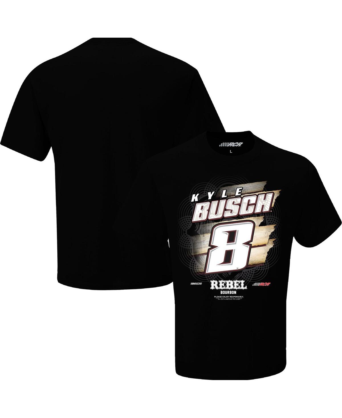 Men's Richard Childress Racing Team Collection Black Kyle Busch Rebel Bourbon Front Runner T-shirt - Black
