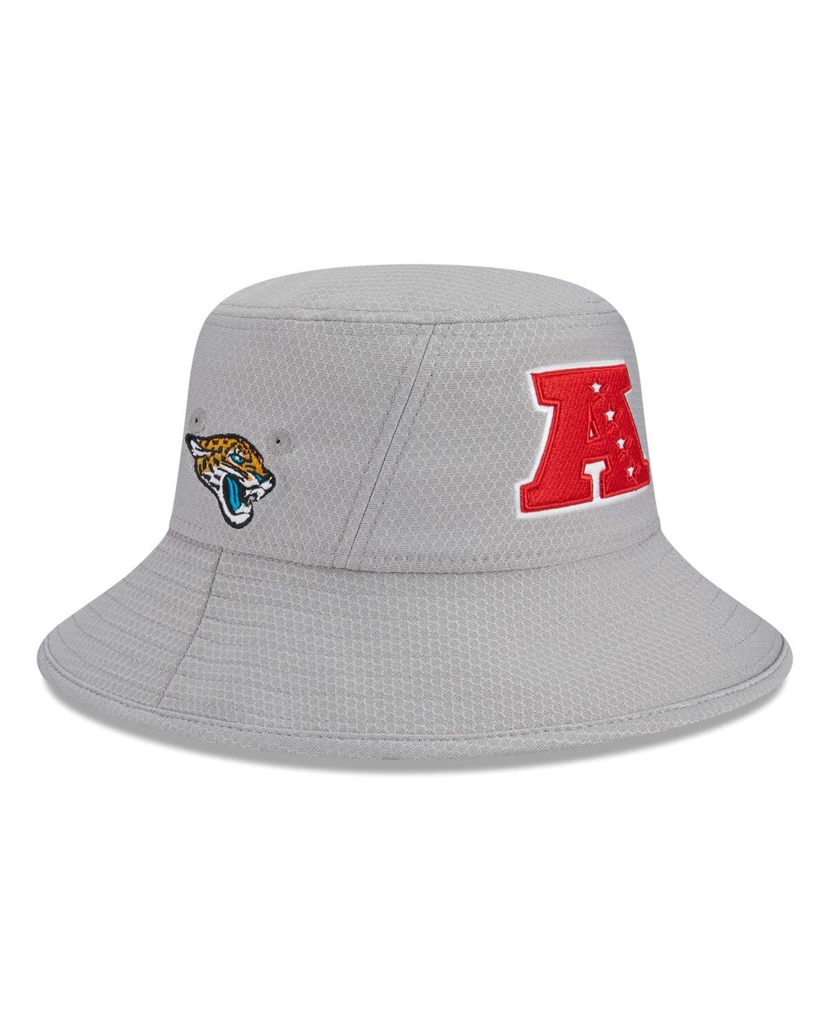 Shop New Era Men's  Gray Jacksonville Jaguars 2024 Pro Bowl Bucket Hat