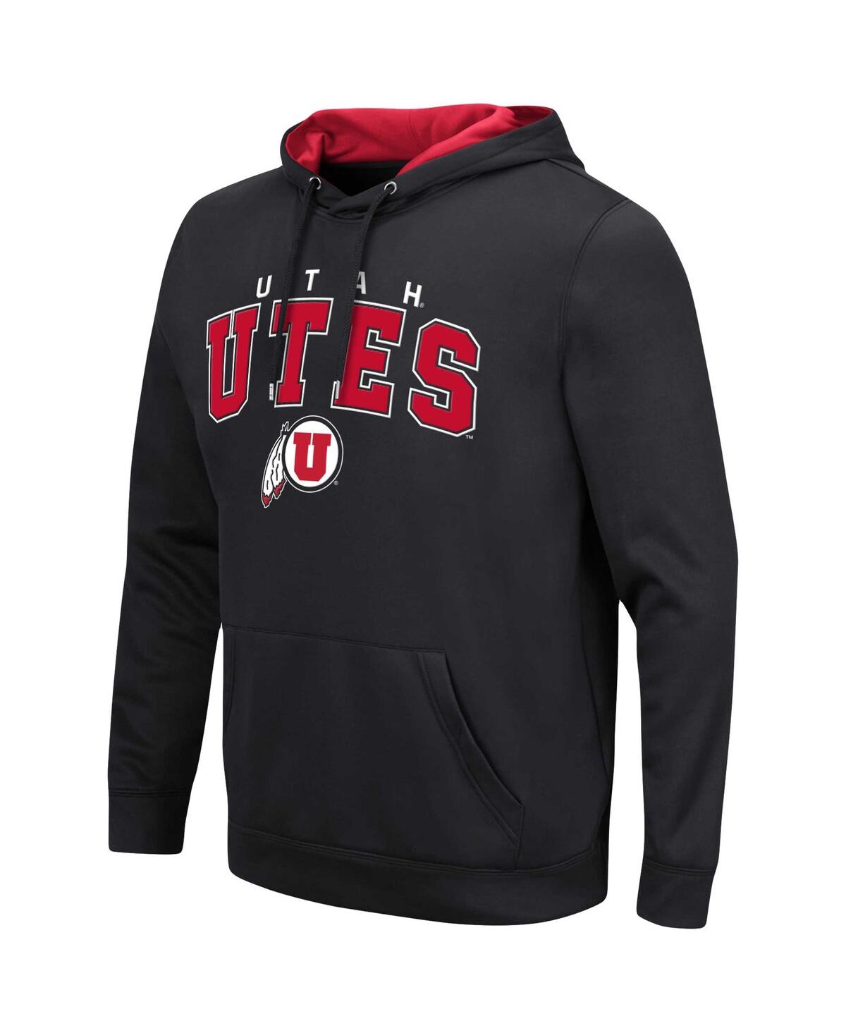 Colosseum Men's Utah Utes Resistance Pullover Hoodie In Red