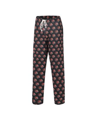 Women's Black Cincinnati Bengals Gauge Allover Print Sleep Pants