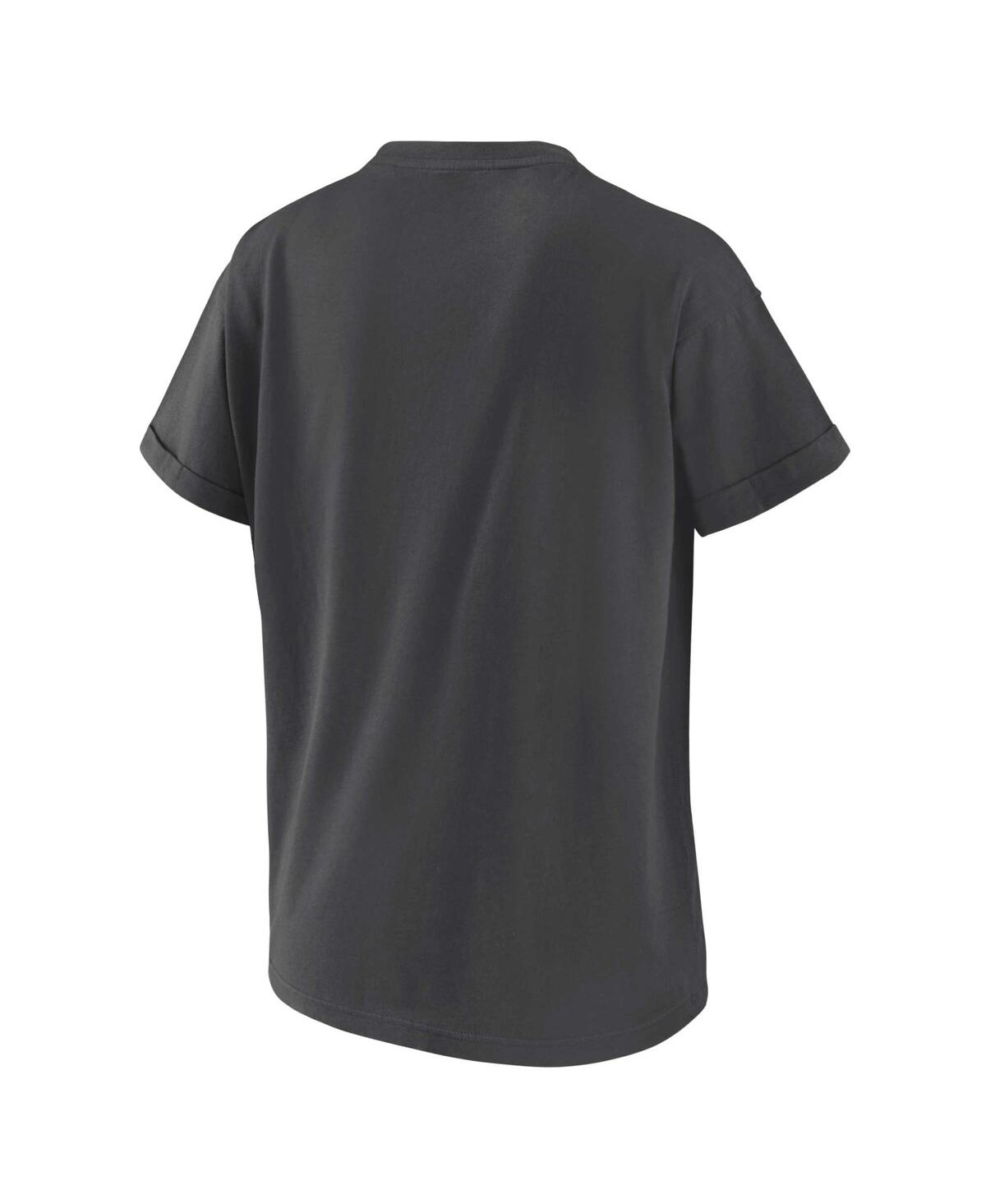 Shop Wear By Erin Andrews Women's  Charcoal Baltimore Ravens Boyfriend T-shirt