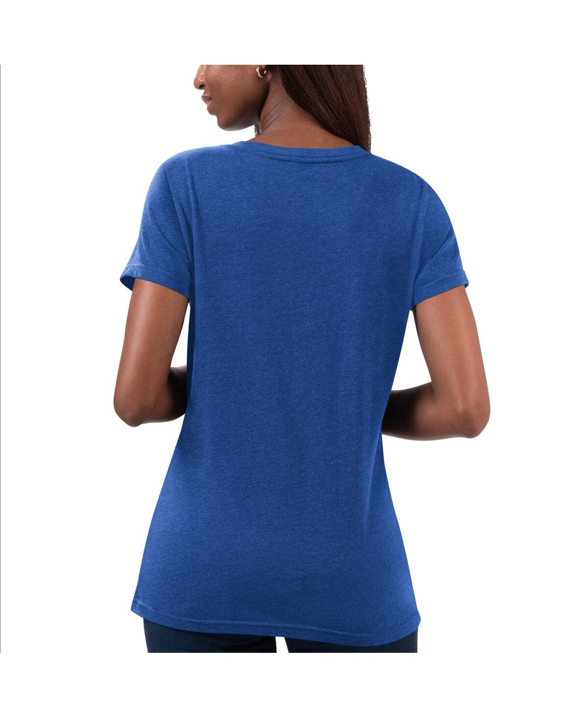 G-iii 4her By Carl Banks Royal Daniel Suarez Snap V-neck T-shirt In Royal