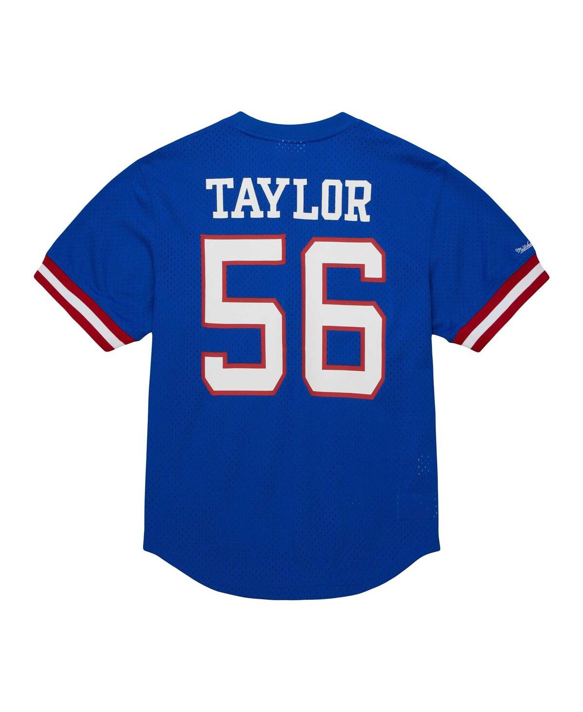 Men's Mitchell & Ness Lawrence TaylorNew York Giants Retired Player Name and Number Mesh Top - Royal