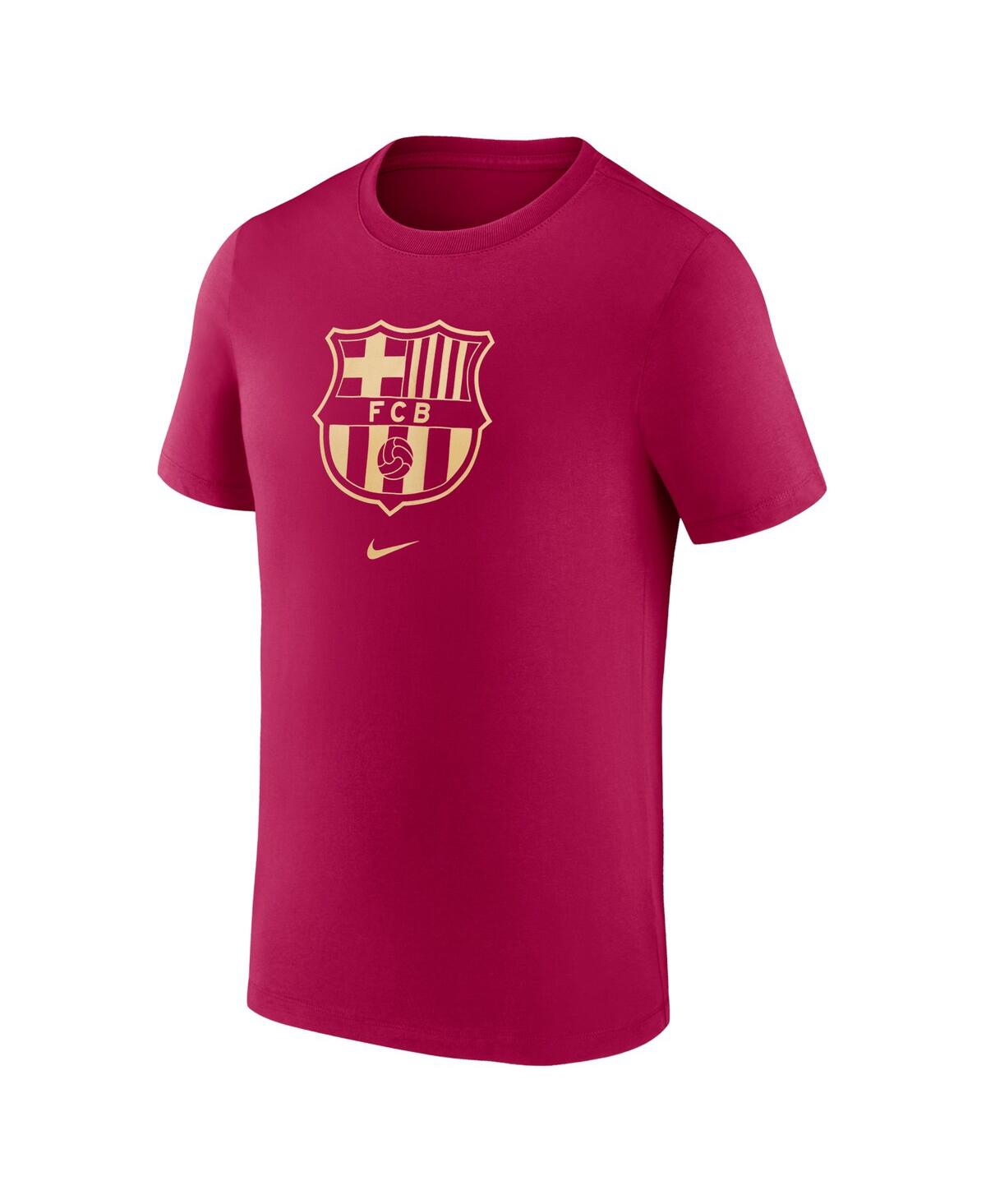 Shop Nike Men's  Red Barcelona Drac Pack Crest T-shirt