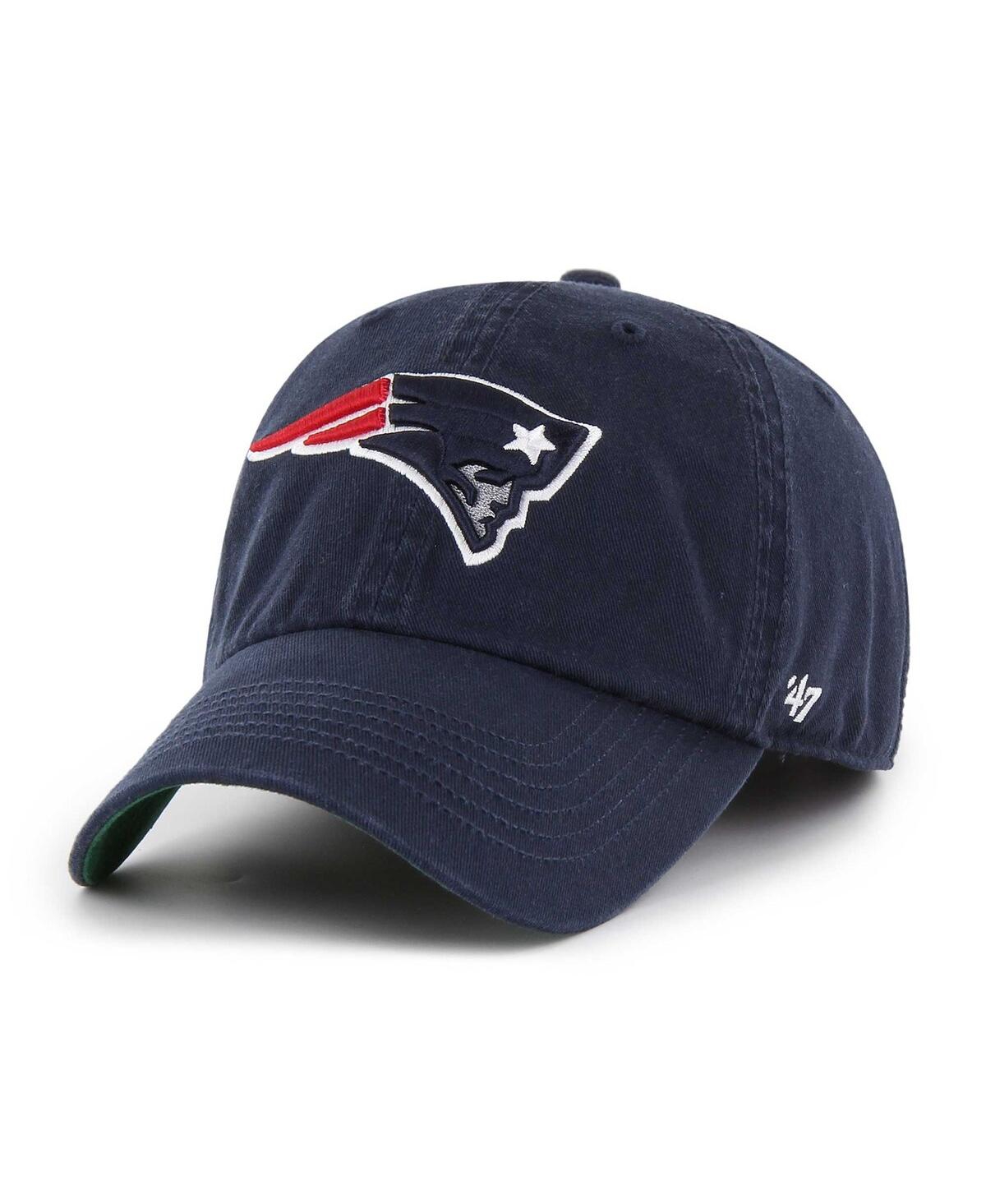 Men's '47 Brand Navy New England Patriots Sure Shot Franchise Fitted Hat