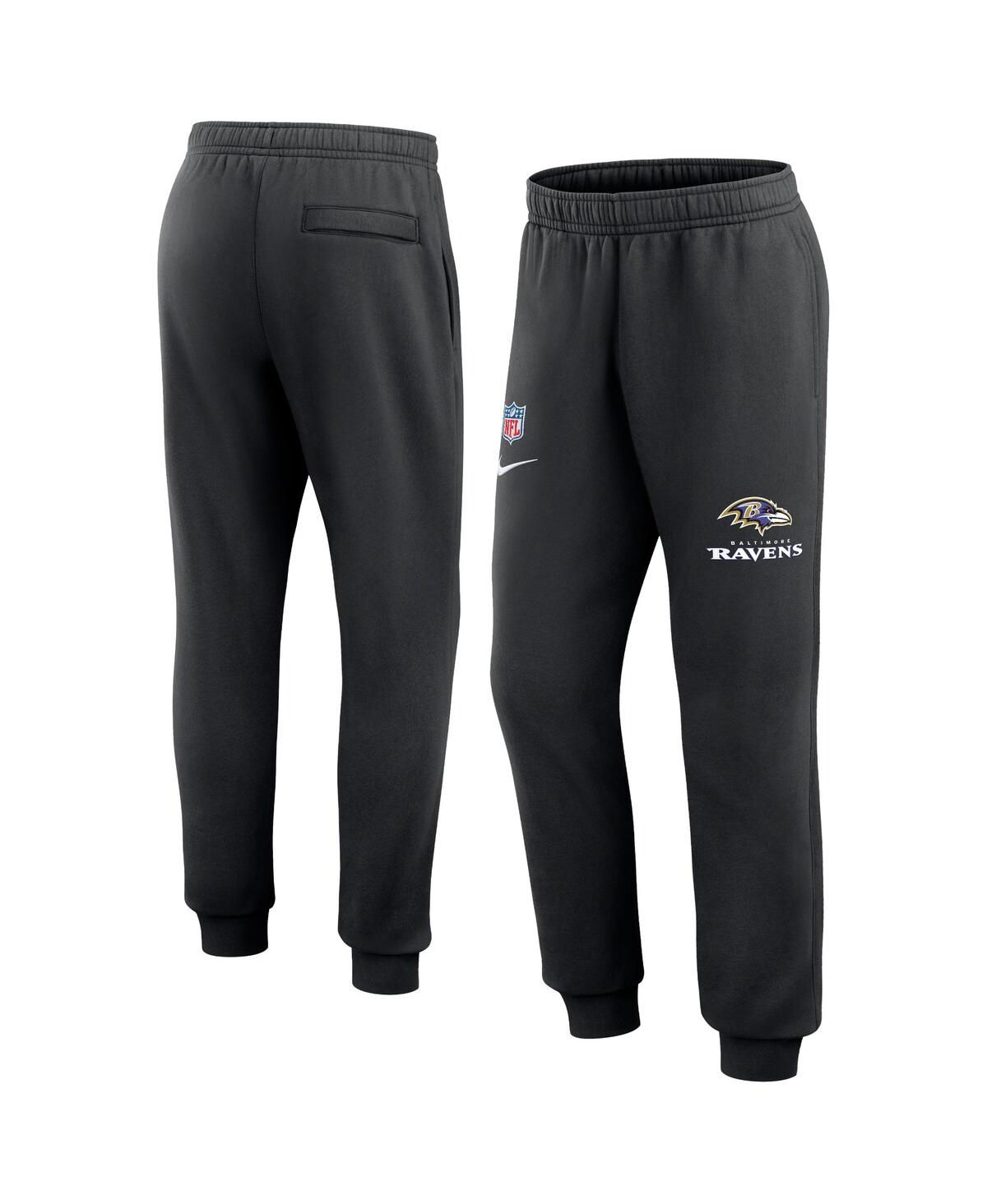 Shop Nike Men's  Black Baltimore Ravens 2023 Sideline Club Jogger Pants