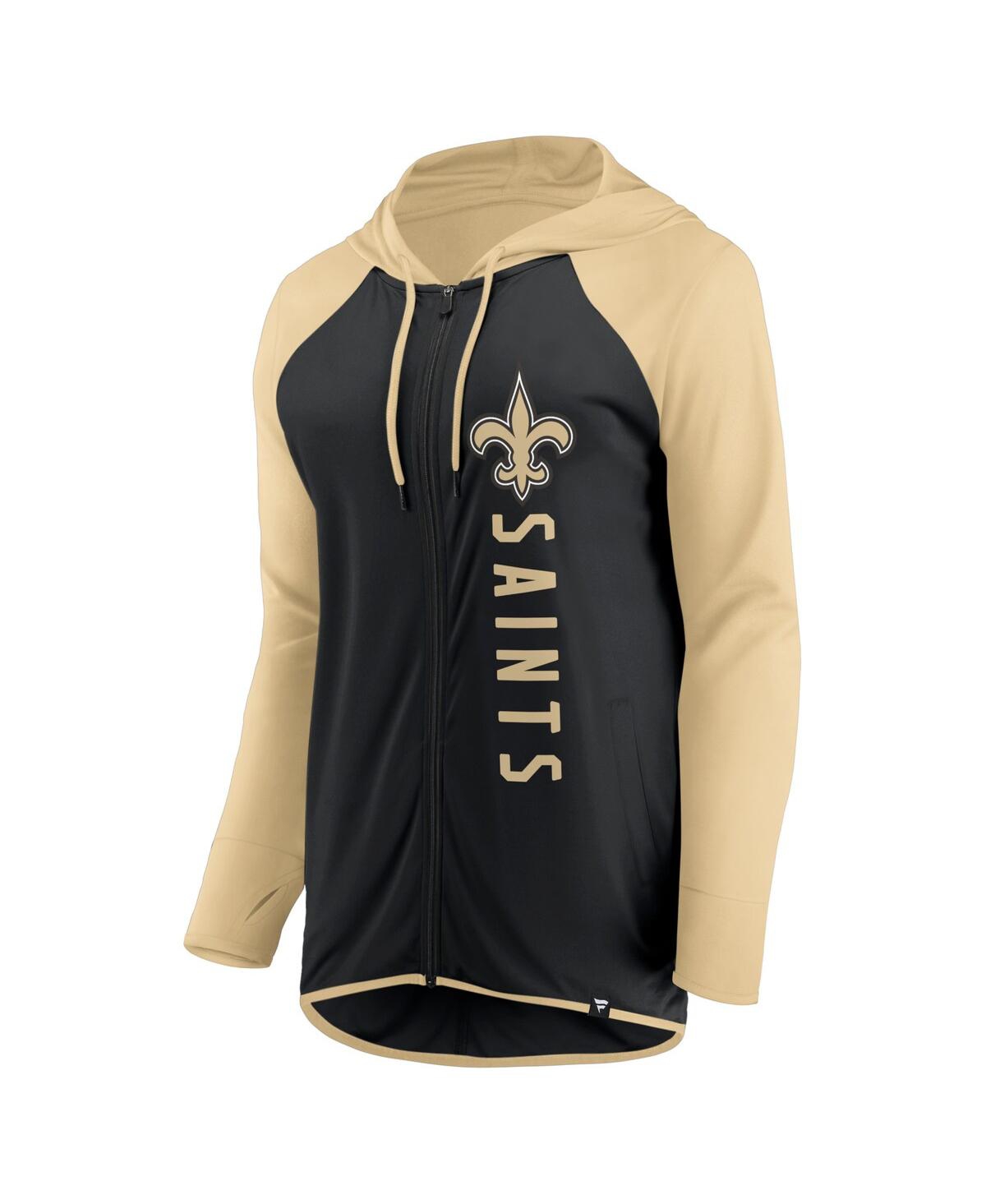 Women's Fanatics Gold New Orleans Saints Forever Fan Full-Zip Hoodie - Gold