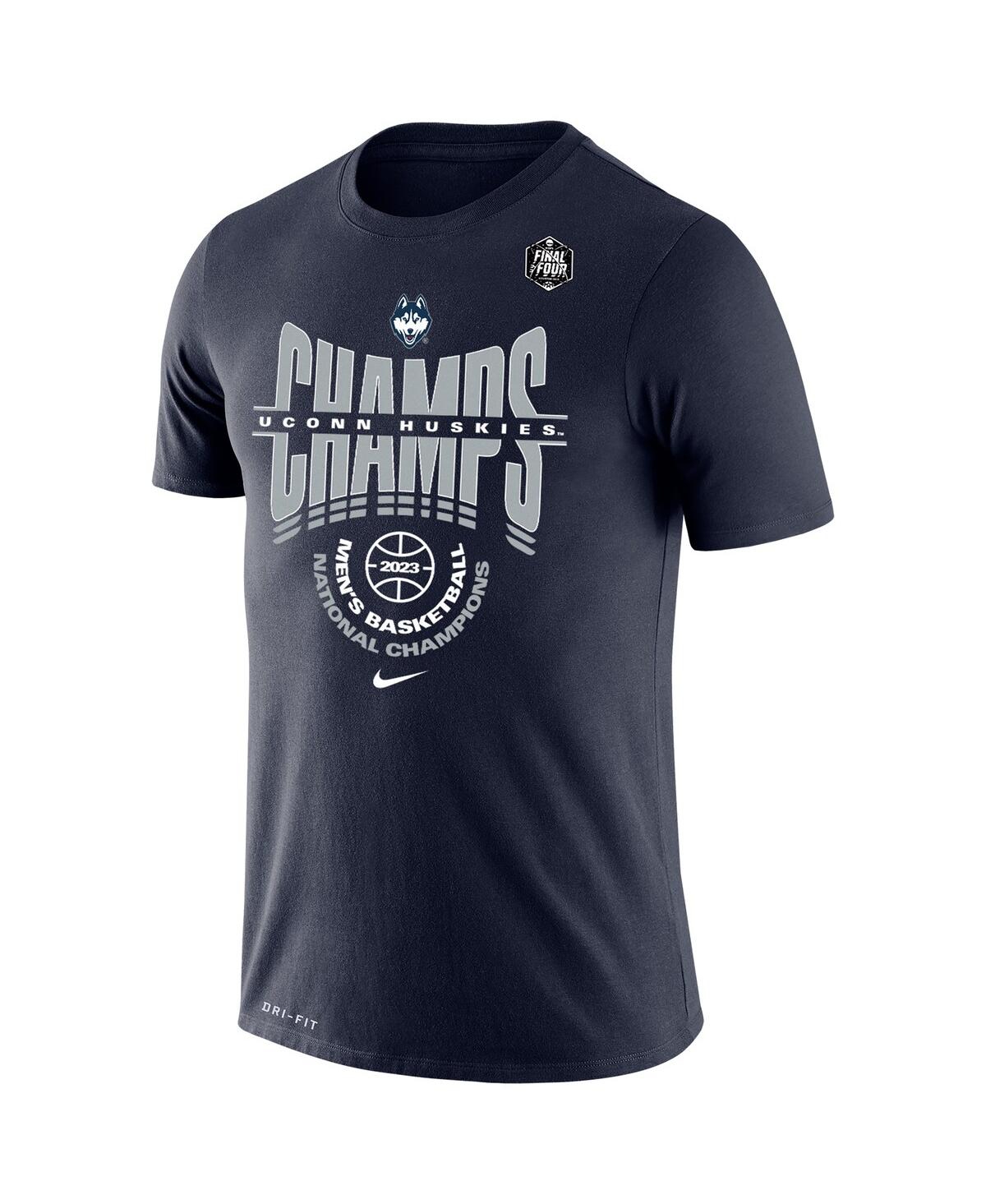 Nike Navy Uconn Huskies 2023 Ncaa Men's Basketball National Champions Locker Room Big And Tall Performanc In Navy