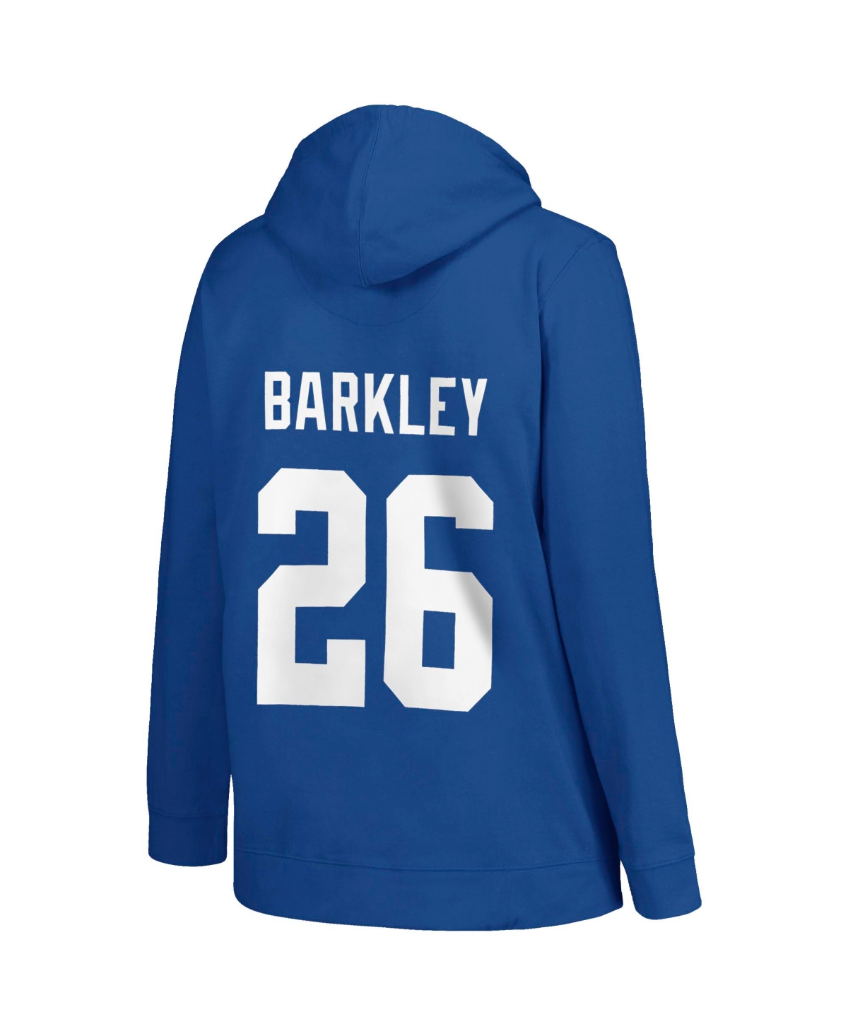 Profile Women's  Saquon Barkley Royal New York Giants Plus Size Player Name And Number Pullover Hoodi In Royal