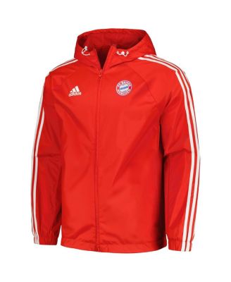 Men's Red Bayern Munich 2023/24 DNA Raglan Full-Zip Windbreaker