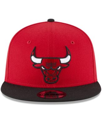 Men's Red, Black Chicago Bulls 2-Tone 9FIFTY Adjustable Snapback Hat