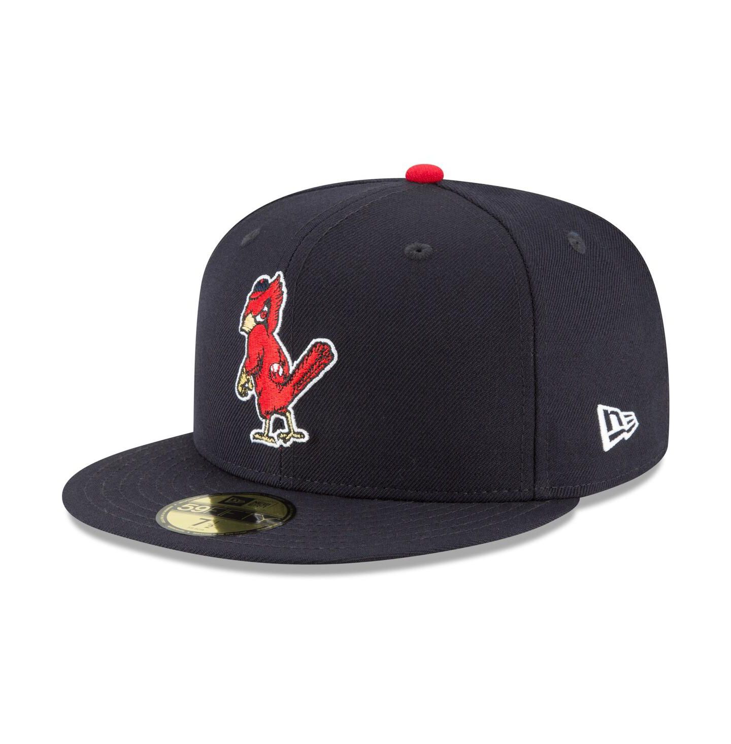 Мужская кепка New Era Navy St. Louis Cardinals Cooperstown Collection Wool 59FIFTY Fitted Hat — фото 1