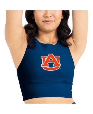 Women's Navy Auburn Tigers Buttery Soft Midi Bra and Leggings Set