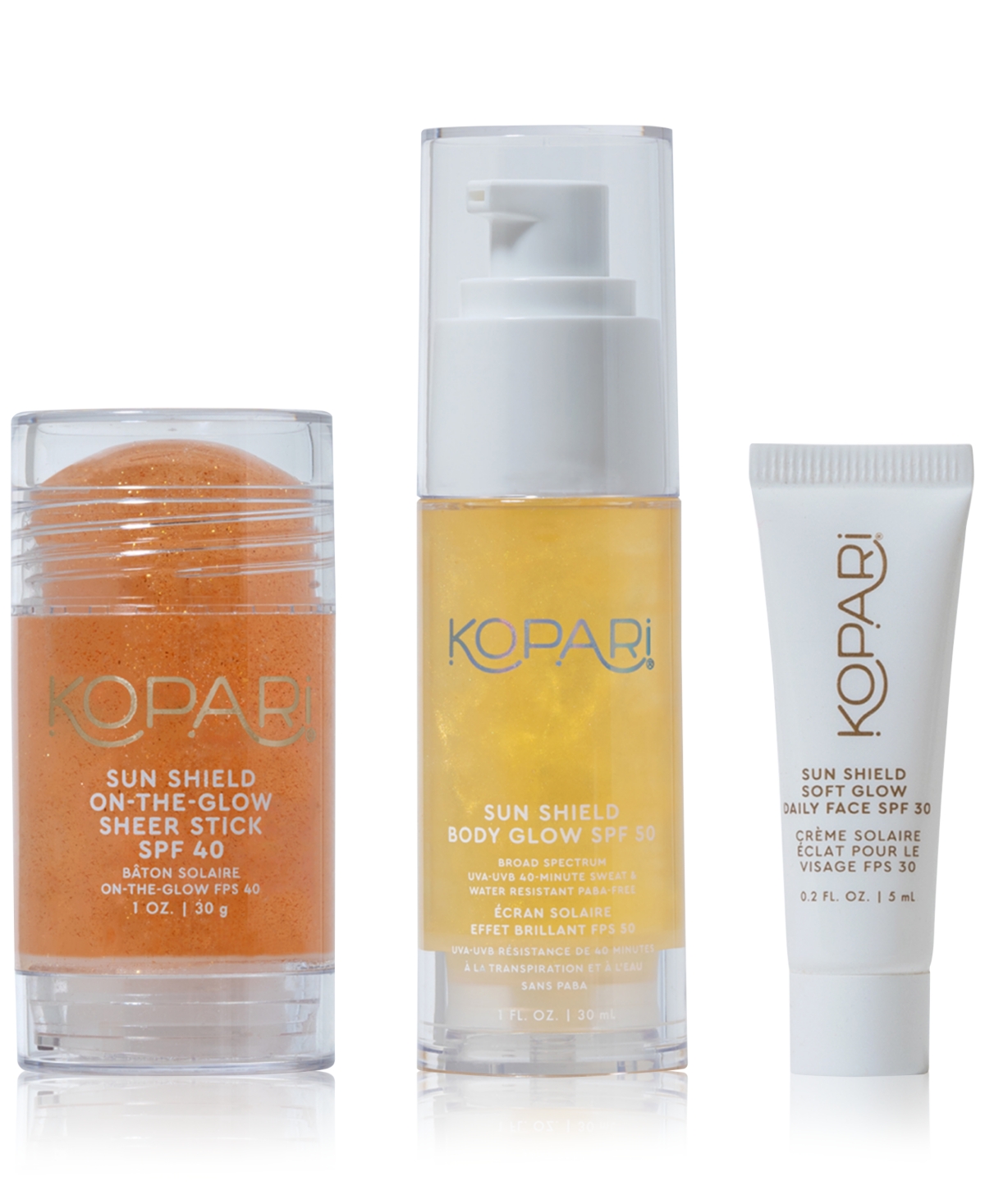 Shop Kopari Beauty 3-pc. Sun On The Run Spf Set In No Color