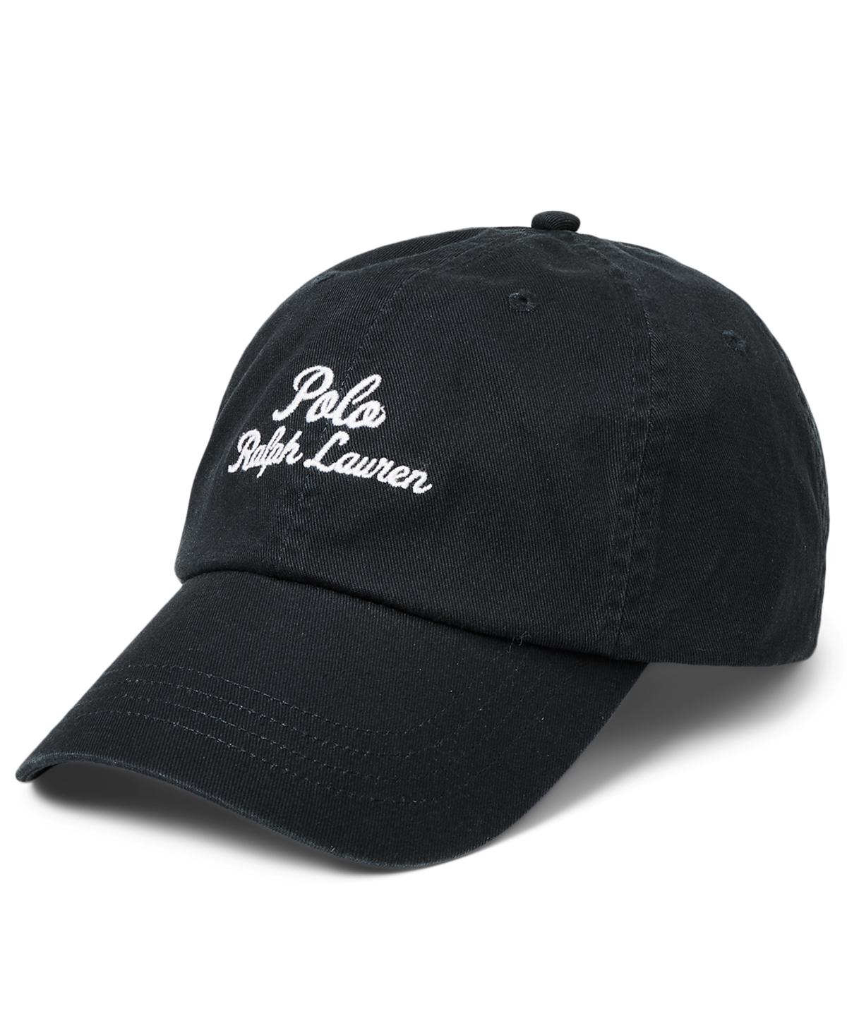 Shop Polo Ralph Lauren Men's Embroidered Twill Ball Cap In Polo Black