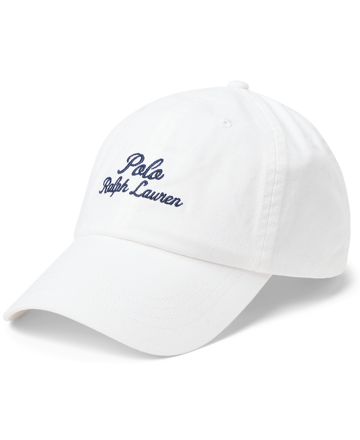 Shop Polo Ralph Lauren Men's Embroidered Twill Ball Cap In White