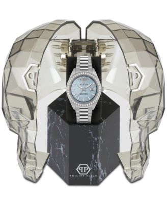 Men's Date Superlative Stainless Steel Bracelet Watch 42mm