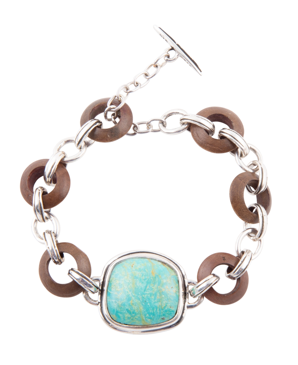 Shop Barse Precious Genuine Turquoise Abstract Link Bracelet