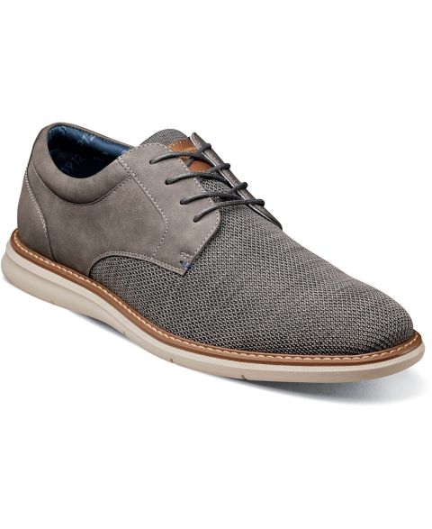 Мужские туфли Nunn Bush Chase Knit Plain Toe Oxford, цвет: Серый разноцветный