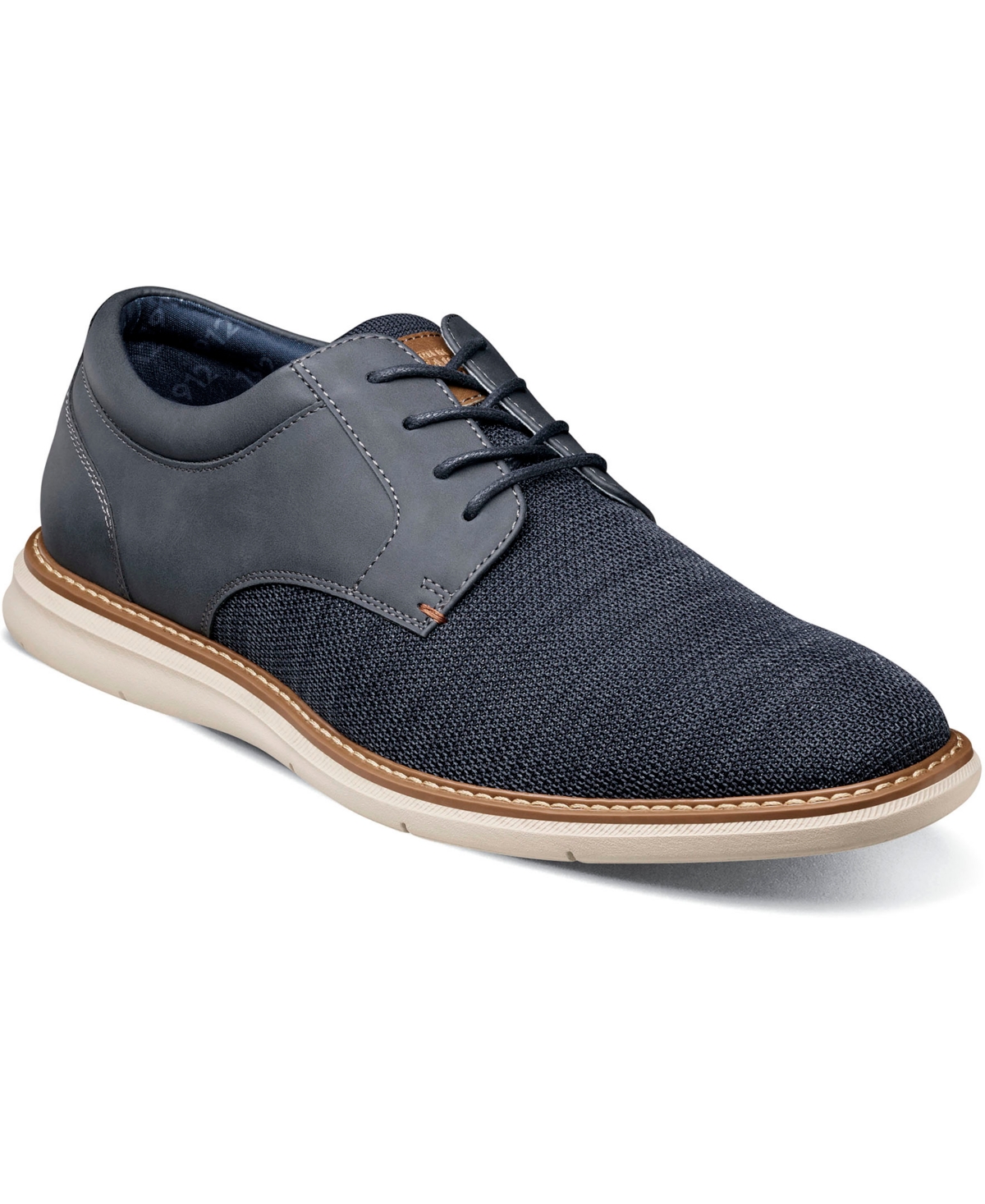 Men's Chase Knit Plain Toe Oxford Shoes - Navy Multi