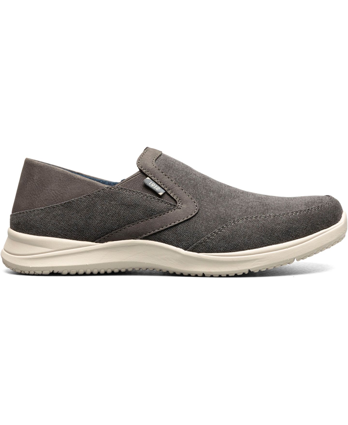 Мужские туфли Nunn Bush Conway Ez Canvas Moc Toe Slip On, цвет: Графитовый металлик — фото 2
