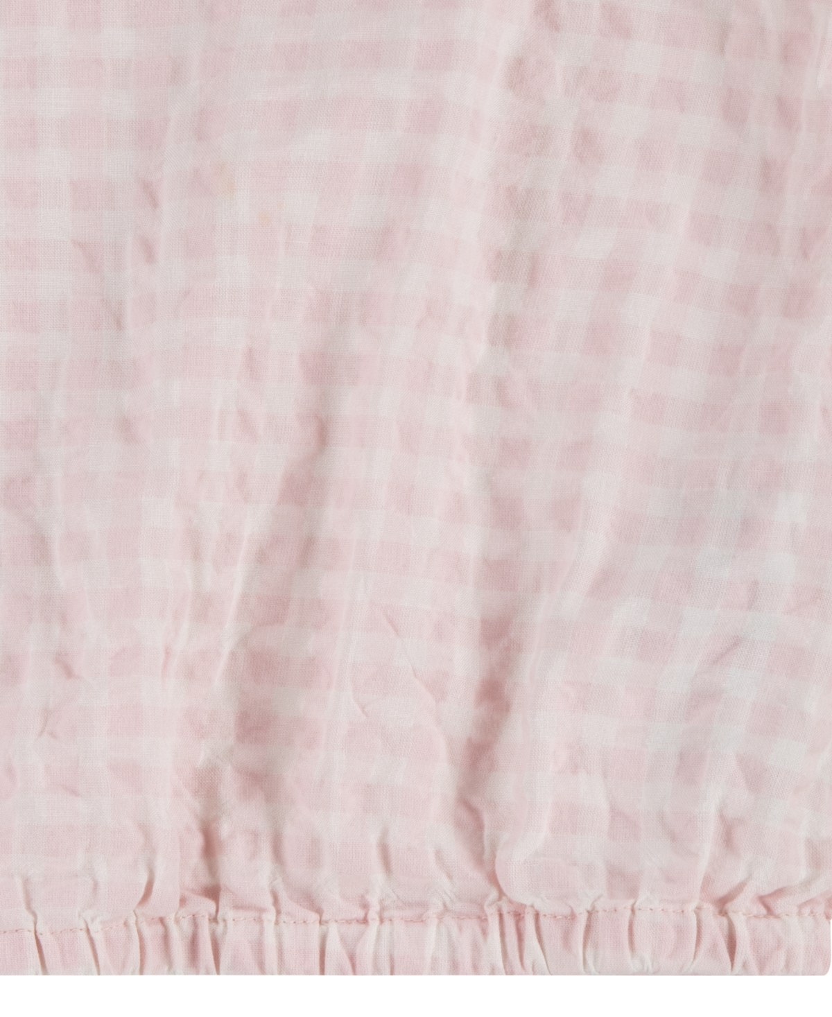 Levi's Little Girls Gingham Peasant Checkered Print Blouse