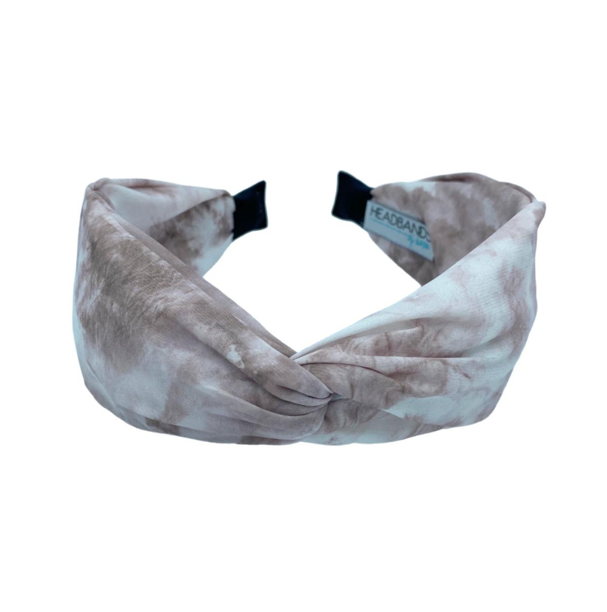 Women's Soft Tie Dye Headband - Taupe - Taupe