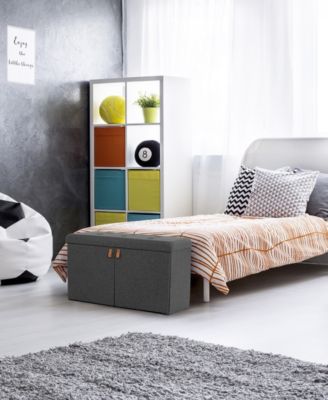 Tufted Shoe Storage Trunk