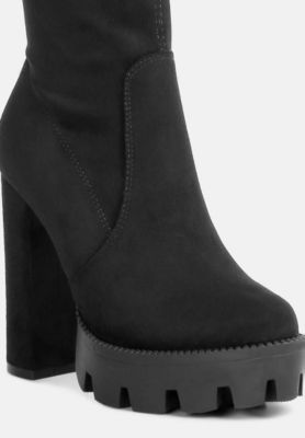 Womens Maple Faux Suede Long Boots