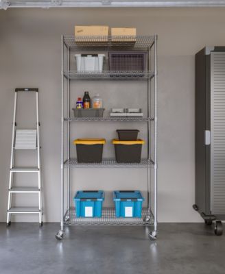 UltraDurable 5-Tier NSF Steel Wire Shelving System