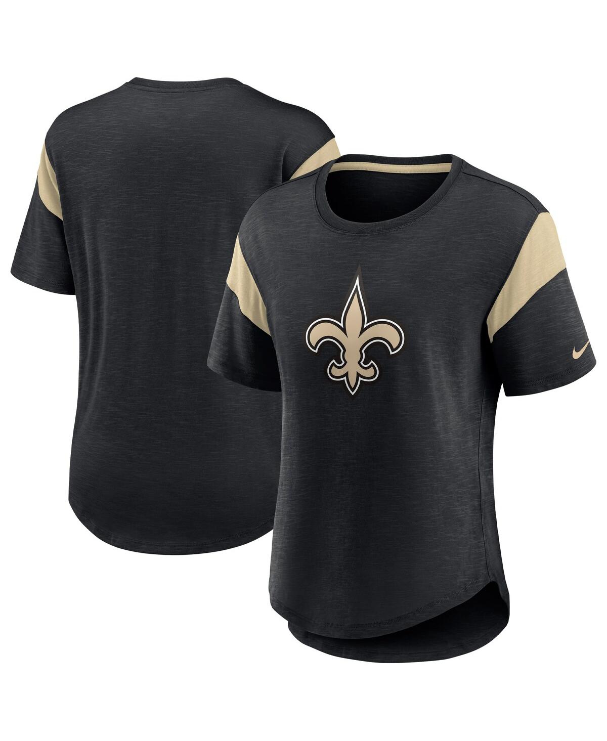 Nike Women's Fashion Prime Logo (nfl New Orleans Saints) T-shirt In Heather Black