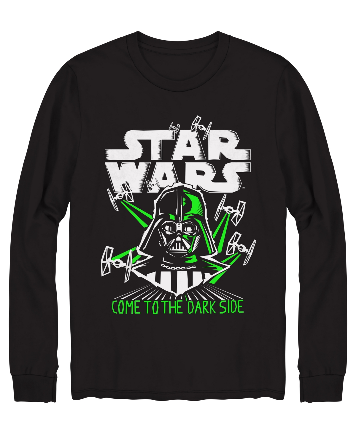 Shop Star Wars Big Boys Long Sleeve Graphic T-shirt In Black