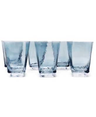 Hammered DOF Glasses, Set of 6