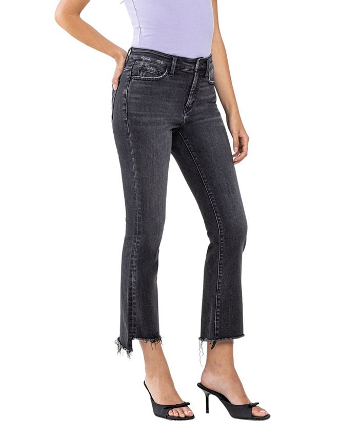 Hidden - High Rise Basic Cropped Flare Jeans