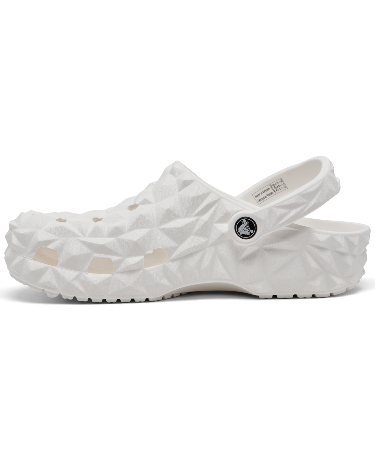 Shop Crocs Men's And Women's Classic Geometric Clogs From Finish Line In White