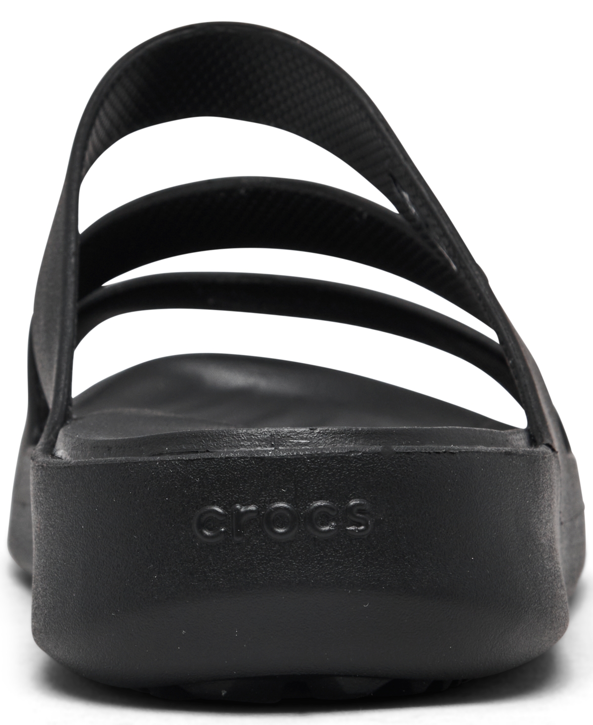 Crocs Women's Getaway Casual Strappy Sandals From Finish Line In Black