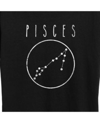 Trendy Plus Size Astrology Pisces Graphic T-shirt